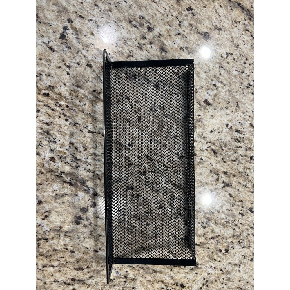 1 Piece Spice Rack / Drawer Insert Black Metal Wire Mesh - Picture 5 of 5